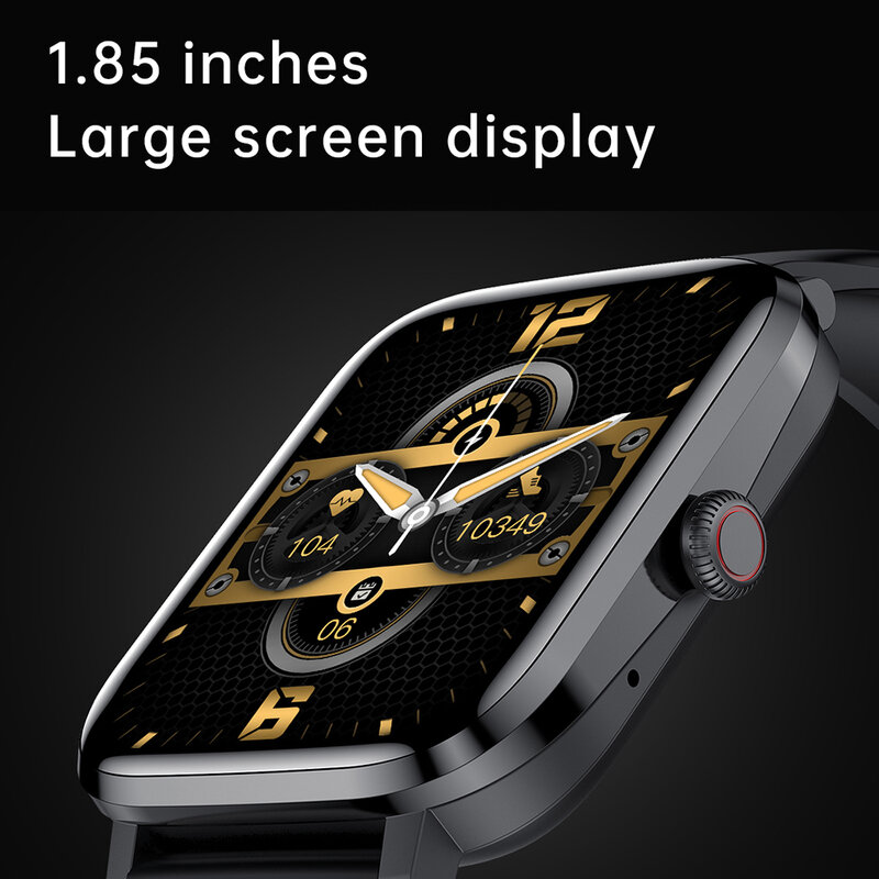 Смарт-часы LEMFO LHK20 мужские водонепроницаемые с поддержкой Bluetooth и HD-экраном 1,85 дюйма