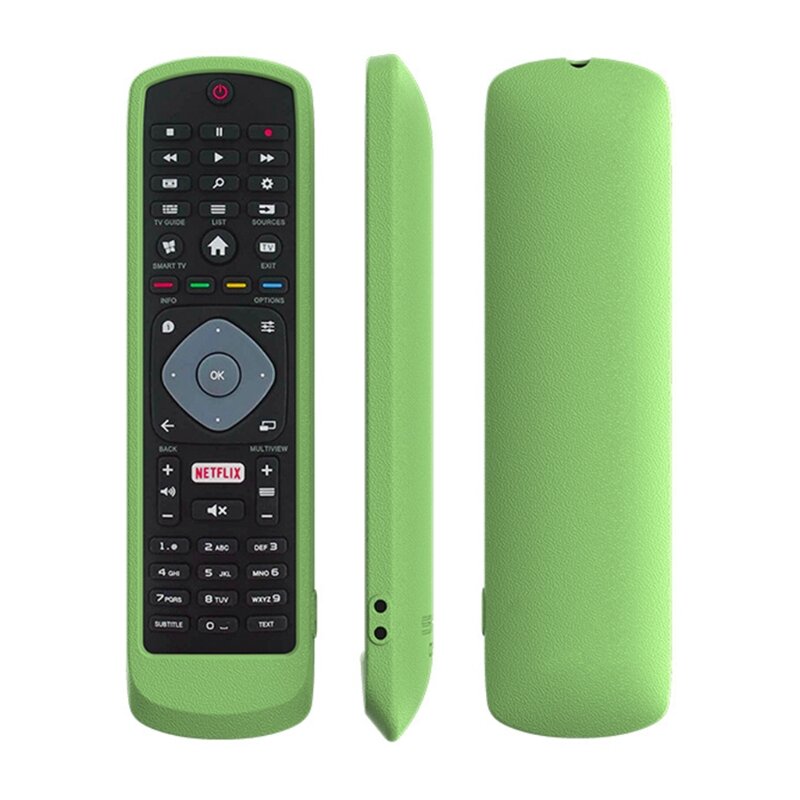 H4GA For for Smart  Netflix Remote Control Cases Silicone Protective Silicone Covers Fully Fit Shockproof for shell