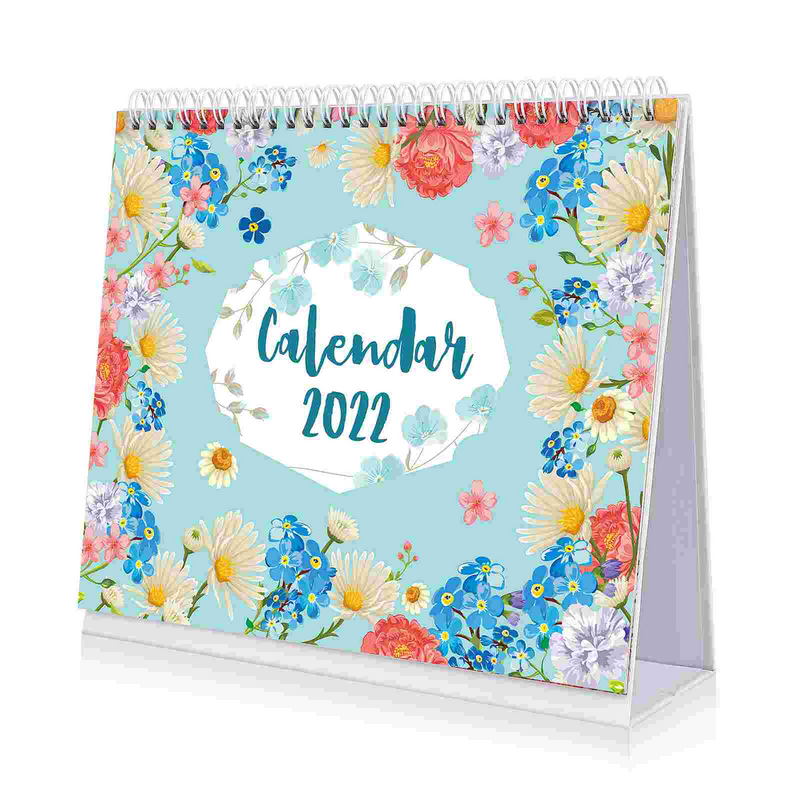 1 pc calendário planejador floral 2022 calendário de mesa mensal calendário de mesa 2022 2022 calendário de desktop calendário mensal