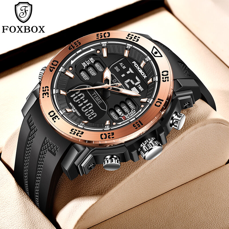 LIGE Neue Männer Military Uhr Top Marke Luxus Silikon Uhren Für Männer Fashion LED Digital 50M Wasserdichte Armbanduhr Montre homme