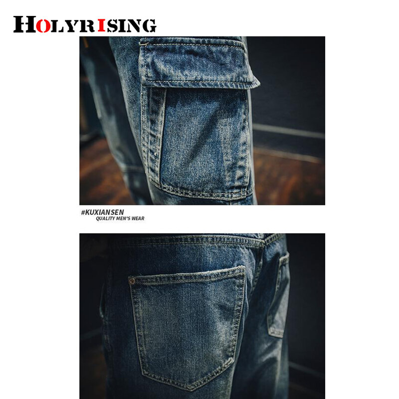 Cargo Jeans Men Big Size 29-40 Casual Military Multi-pocket Jeans Male Clothes 2022 New Denim Pants  Casual Jeans NZ107