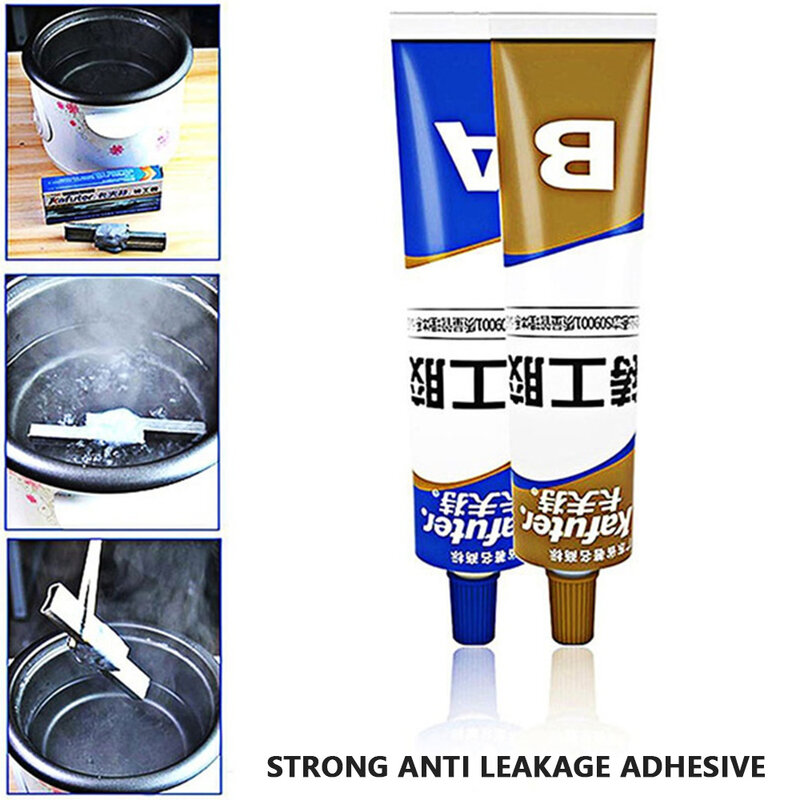 AB-pegamento adhesivo para reparación Industrial, pasta de fundición de soldadura en frío, superfugas, resistente al calor, soldadura en frío