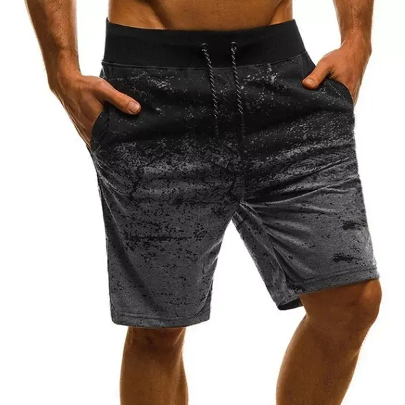 2021ฤดูร้อนใหม่ผู้ชายลำลอง Joggers สั้น Sweatpants Drawstring Hip Hop ออกกำลังกายกางเกงขาสั้น Plus ขนาด