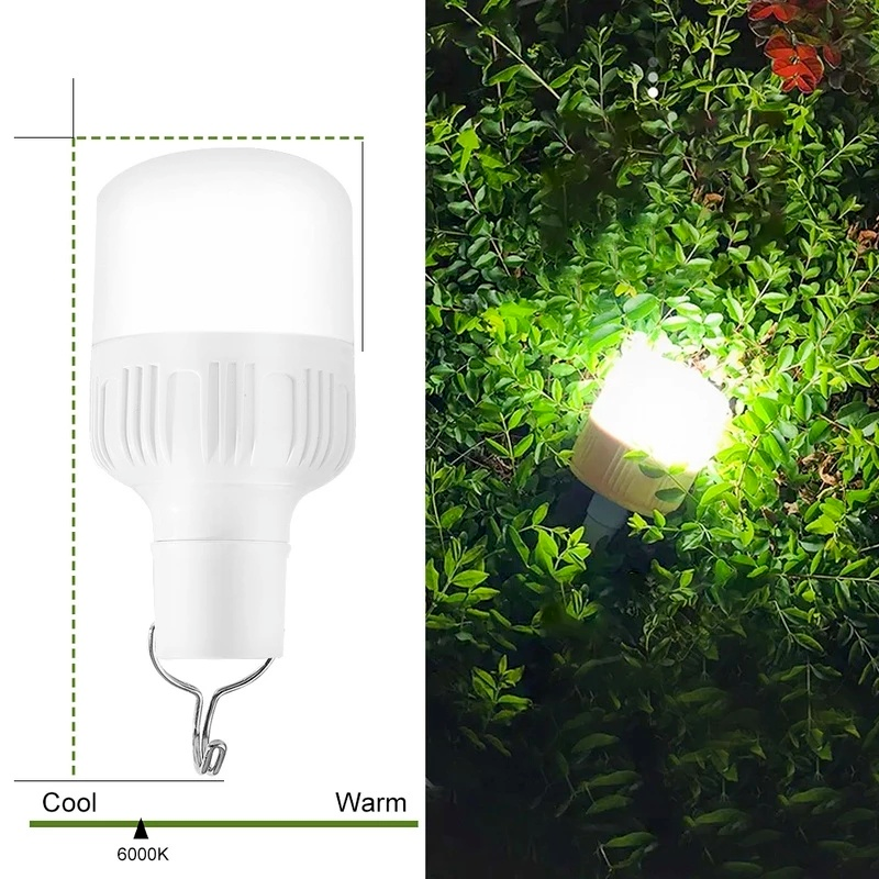 Portable LED Light Outdoor High Power USB Rechargeable Lantern Super Bright Waterproof LED Flashlight Garden Fishing Camping