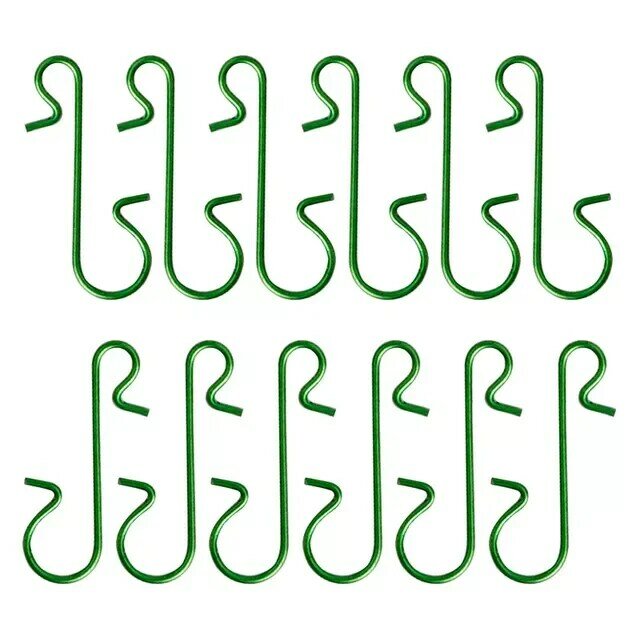Crochets de décoration de noël 50 pièces, crochet de suspension en forme de S pour décoration d'arbre de noël, fournitures de crochet pour fête à domicile