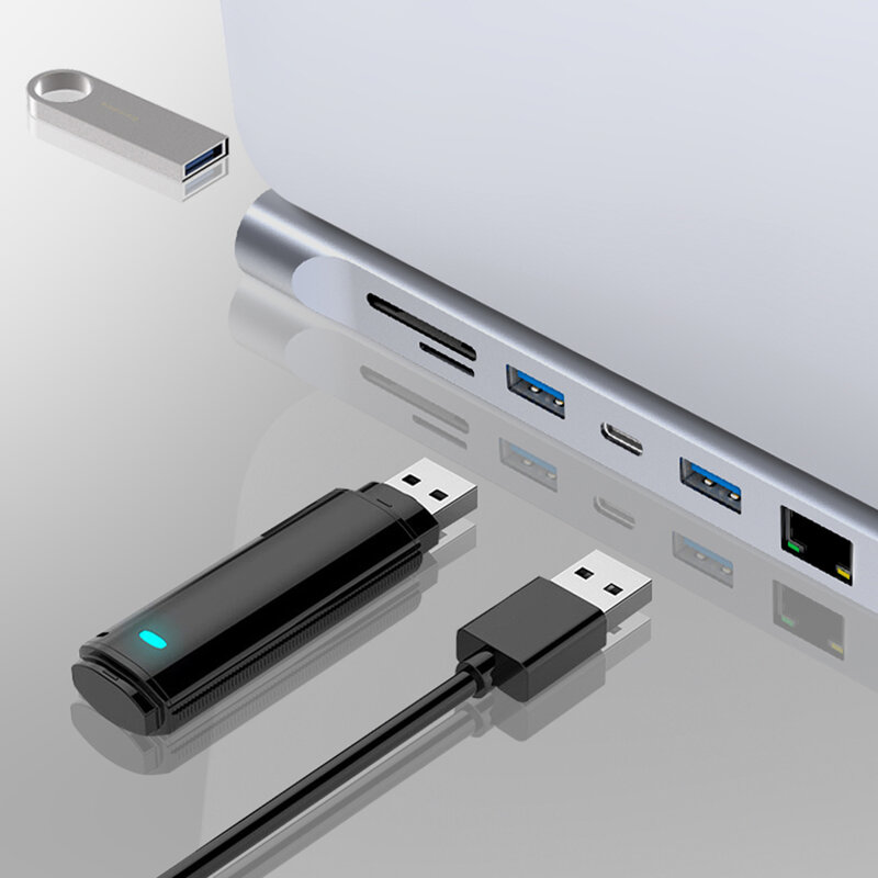 HUB adattatore di tipo C 12 in 1 da USB 3.1 a Dual HDMI compatibile 4K RJ45 VGA Docking Station Splitter Multi USB con Jack Audio da 3.5mm