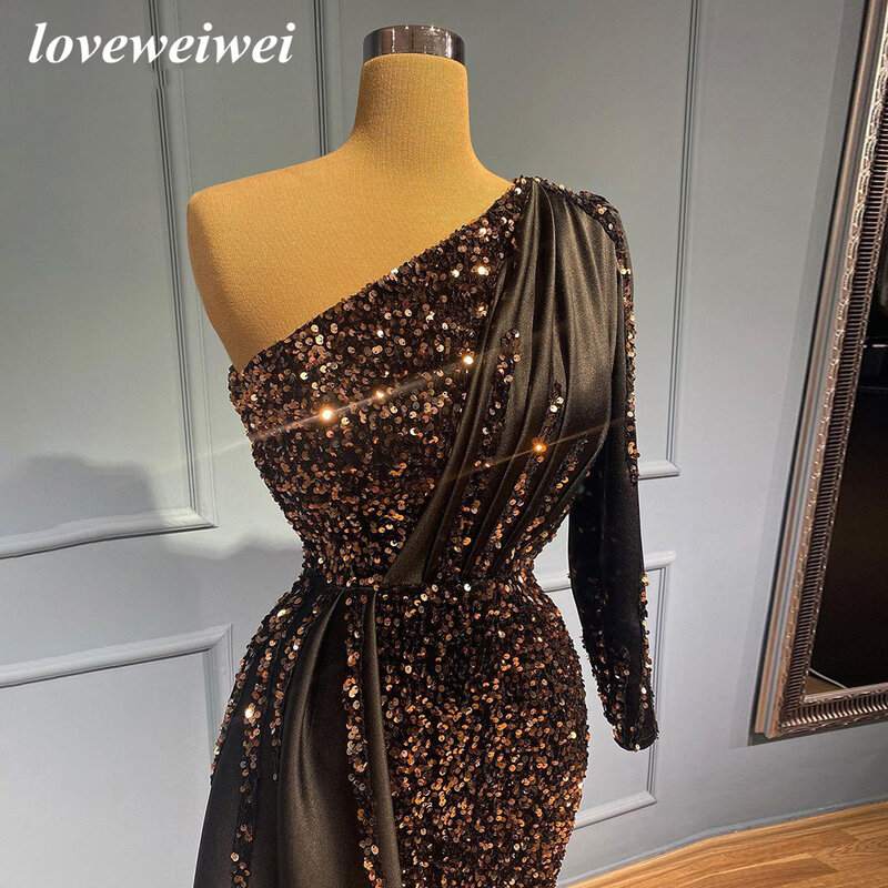 Loveiwei – robe de soirée en Satin Sexy, longue, bretelles Spaghetti, décolleté en cœur, fente haute, Simple, robe de bal, ligne A
