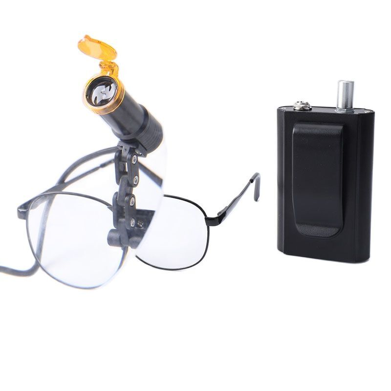 Accessori per fari dentali luce chirurgica 5W con filtro occhiali di sicurezza chirurgia del vetro binoculare strumenti per dentisti con luce a Led orale