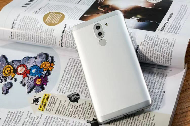 Huawei Honor 6x/gr5 2017/mate 9 lite用のオリジナルバッテリードアバックカバー,カメラレンズと電源ボタン付き