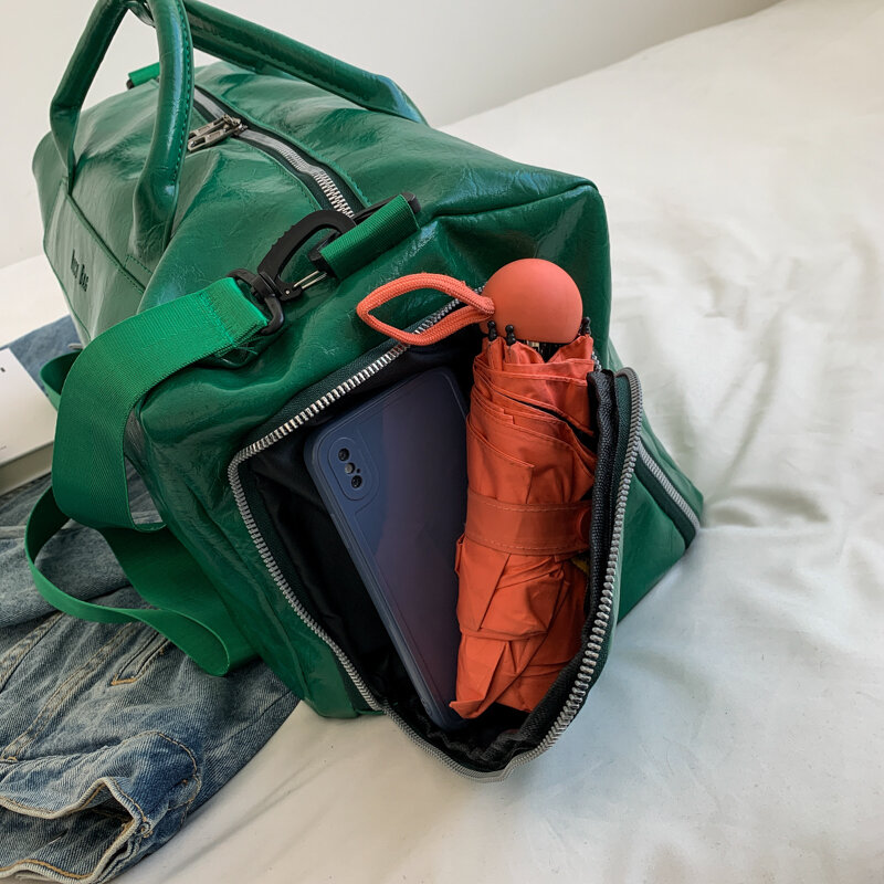 YILIAN Senior soft leather travel bag 2022 fashion luxury waterproof large capacity tote bag men and women fitness backpack