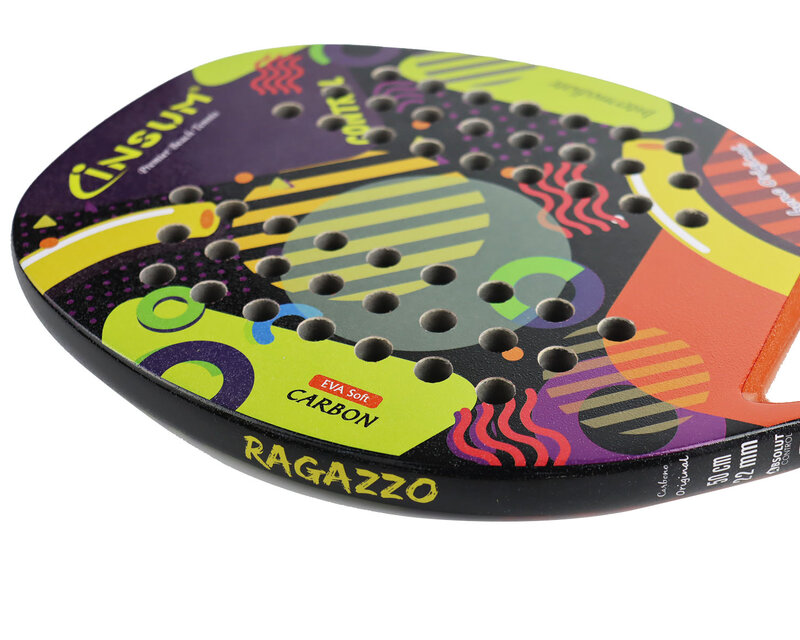 2022 de alta qualidade raquete raquete de tênis de praia tenis raquete de fibra de carbono eva macio trainning bolas de tênis de praia em massa