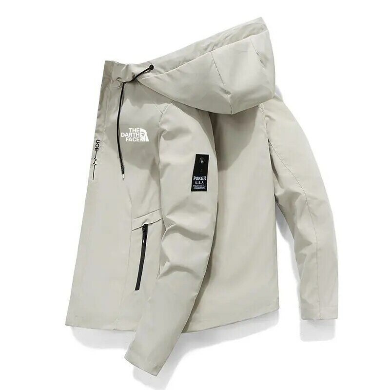 Veste à capuche zippée coupe couvertes pour hommes, coupe-vent décontracté, nouvelle marque, mode printemps et automne, 2023
