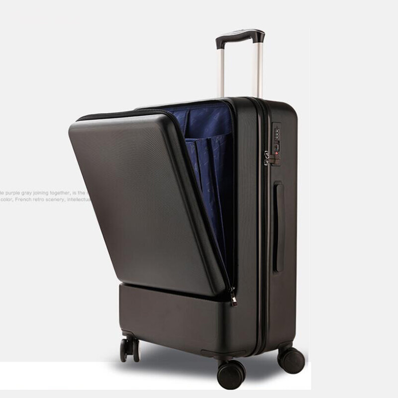 Carrylove-Bolsa de equipaje de bolsillo para ordenador portátil, Maleta de viaje de 20 "y 24" con ABS duro, Maleta de cabina para negocios