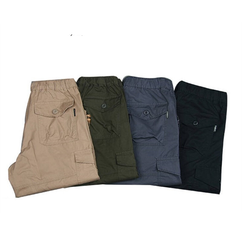 Nowe szorty Cargo spodnie męskie bawełniane 3/4 długie spodnie męskie moda na lato Allmatch szorty sportowe Casual spodnie Cargo 2022