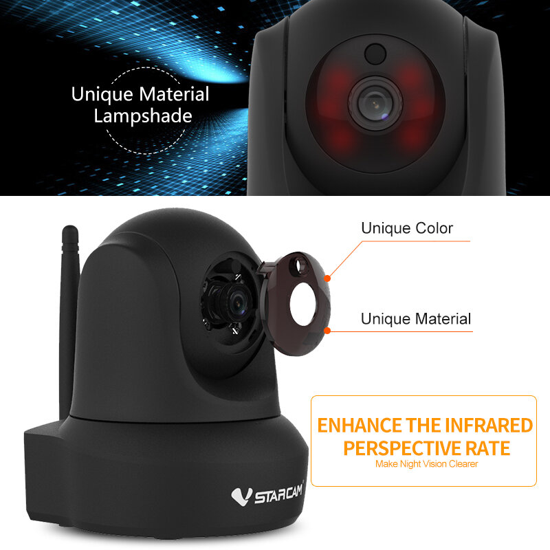 Vstarcam Kamera Keamanan WiFi Nirkabel Pelacak Otomatis Kamera IP PTZ 3MP HD 1080P Kamera Pengawas CCTV Kamera Monitor Hewan Peliharaan Bayi