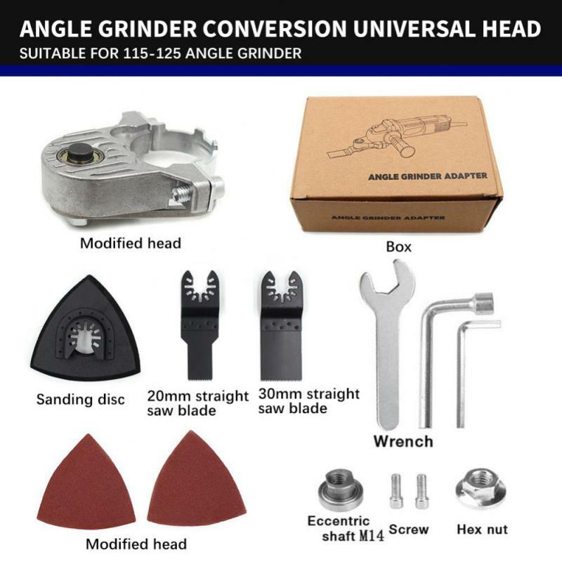 Conversión de amoladora angular adaptador de cabeza Universal M10 M14 rosca para 100 115 125 tipo amoladora angular pulidora oscilante