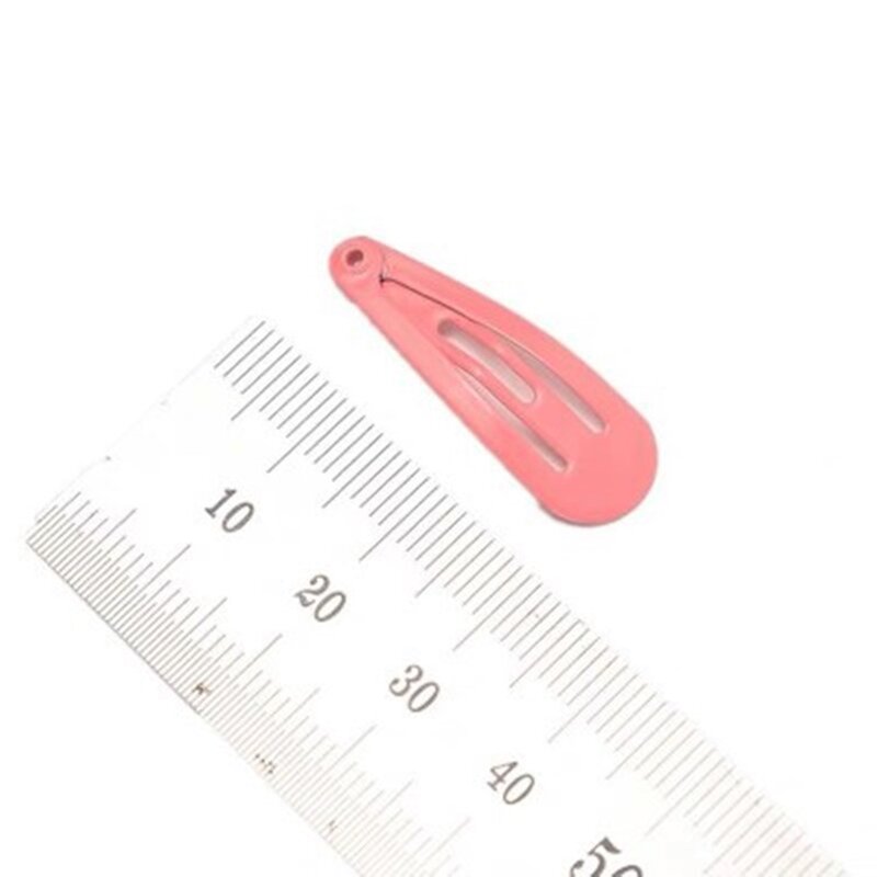 1Set/lot simple environmental protection paint BB clip 3cm children drop clip macaroon hair clip DIY blank hair clip wholesale