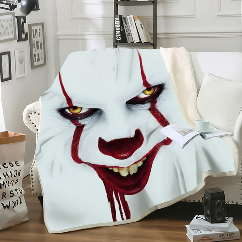CLOOCL Horror Film Charaktere Sammlung Decke 3D Grafik Werfen Decke Mode Wandern Picknick Doppel Decke Hause Erwachsene Quilt