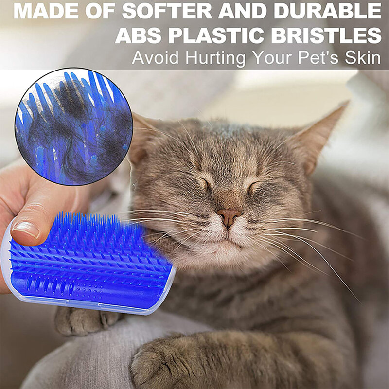 Masajeador para gatos y mascotas, 1 piezas, cepillo de depilación, dispositivo de masaje para el cuidado del perro