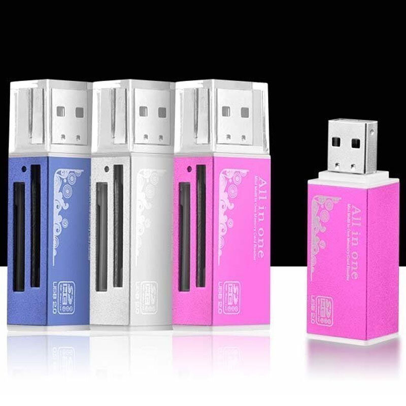 Universal USB 2.0 All In One Multi Memory Card Reader For SDTFM2 Card Ht52 Random Color High Transmission Speed