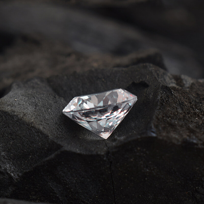 Kualitas Terbaik Batu Permata Longgar Batu Moissanite 3Mm To12mm D Warna VVS1 Berlian Bulat Sangat Baik Potong Lulus Berlian Tester Perhiasan