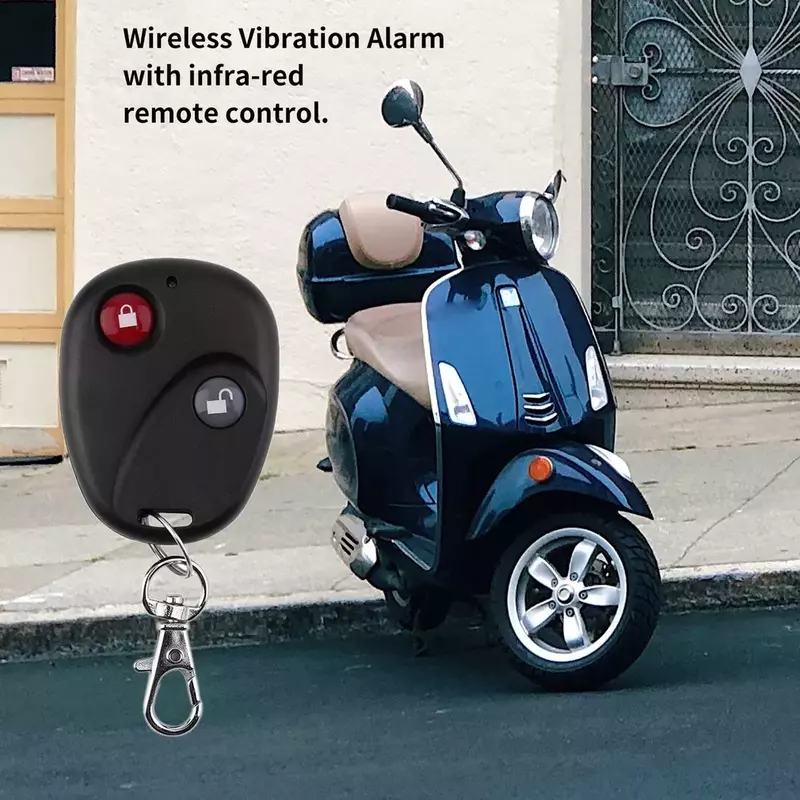 Bicycle Wireless Remote Control Anti-theft Alarm, Shock Vibration Sensor Bicycle Bike Security Alertor Cycling Lock Apps Control