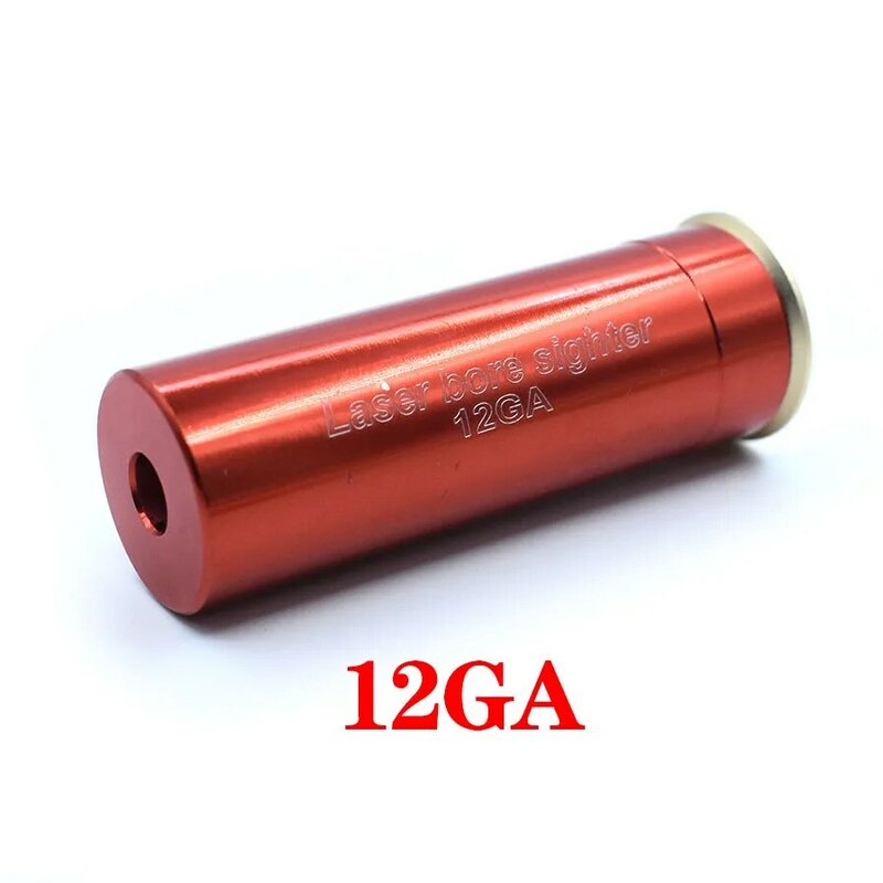Nowa czerwona kropka laserowa mosiężna Boresight CAL nabój Bore Sighter do regulacji lunety 12GA 20GA .223 7.62 9MM .308