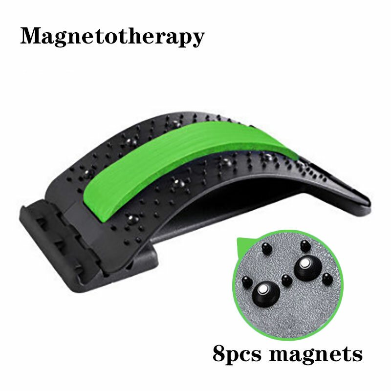 Magnetotherapy 다단계 조정 가능한 뒤 마사지 기계 들것 허리 목 적당 요추 자궁 경부 척추 지원 통증 완화