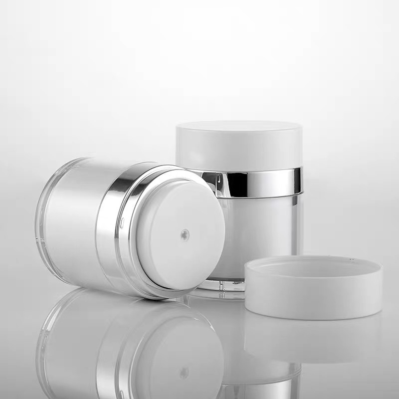 Pot à cosmétiques en acrylique, rechargeable, vide, Style presse, pour crème, 15/30/50/100G