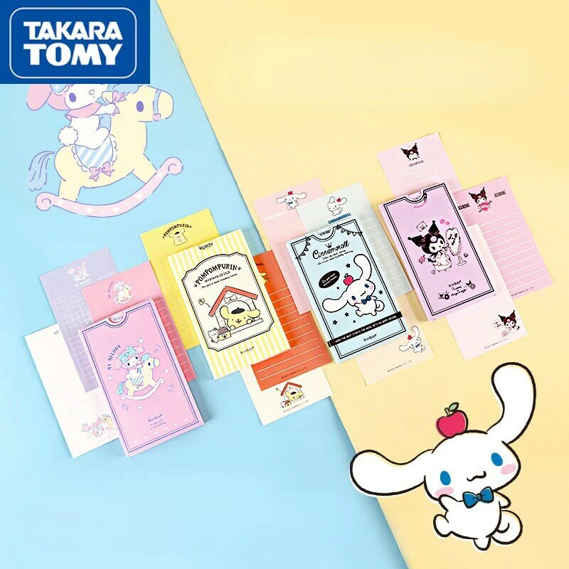 TAKARA TOMY 36 fogli Hello Kitty Memo Pad Cute Sticky Notes Sticky Notes Plan Stickers cancelleria Kawaii forniture scolastiche per ufficio