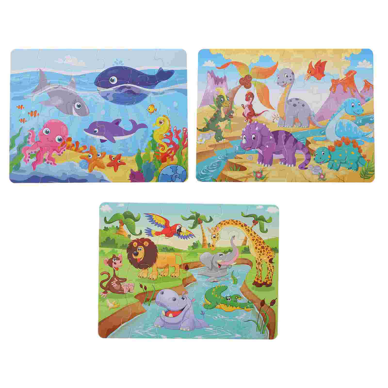 Układanka Puzzle dla dzieci gry dla zwierząt papier edukacyjny dla małych dzieci spersonalizowany Ocean codzienna deska do zdjęć Worldoil Hobby Fish
