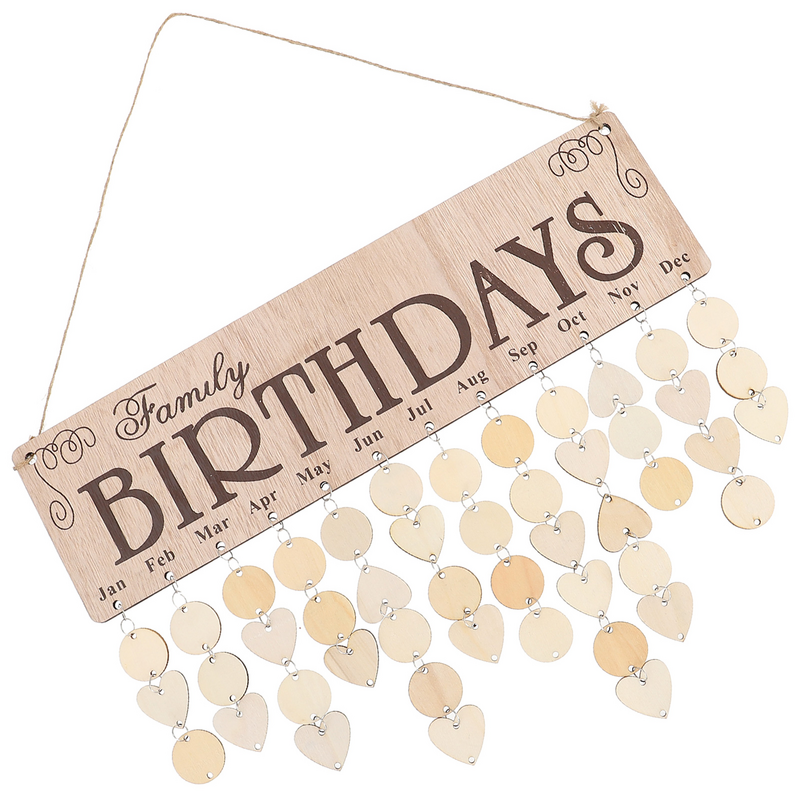 1 Set Creative DIY Durable Hanging Decoration Craft Gift Reminder for Birthday