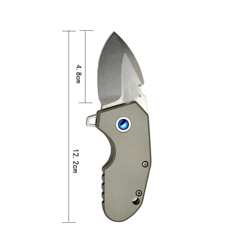 Mini cuchillo plegable de aleación de titanio M390 BM 756, Cuchillos militares de bolsillo de alta calidad, pequeña herramienta EDC