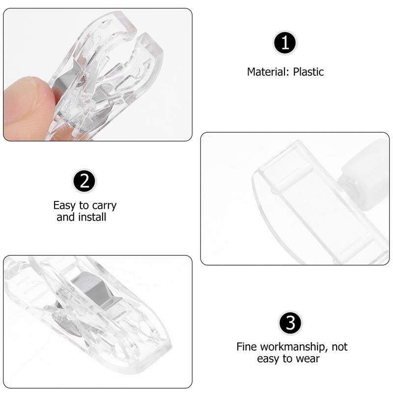Soporte de plástico POP transparente para exhibición de tarjetas, etiqueta de precio, Clips de promoción, supermercado, venta al por menor, buena calidad, 10 piezas