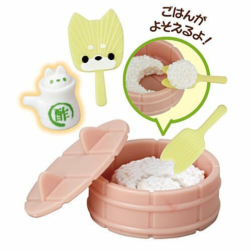 Cápsula de juguete japonesa EPOCH Gashapon, juguete en miniatura Shiba Inu, serie 4 de cocina, casa de comida para perros