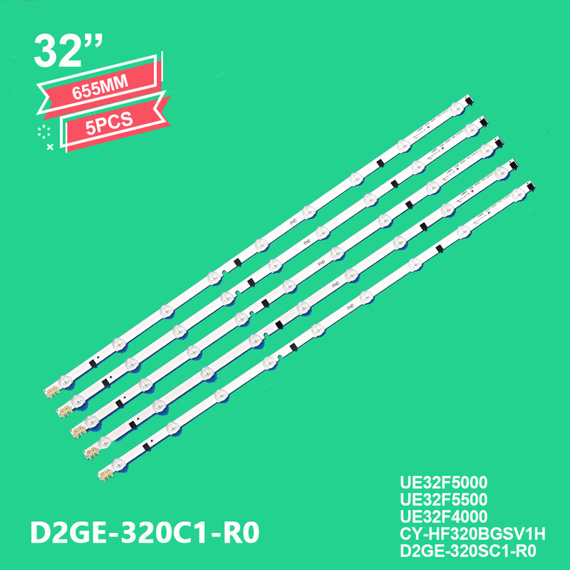 Tira de D2GE-320SC1-R0 LED para televisor samsung, accesorio para televisor samsung Sharp de 32 pulgadas, BN96-28489A, UE32F5000, UE32F5500, UE32F4000, D2GE-320C1-R0, 655M, CY-HF320BGSV1H