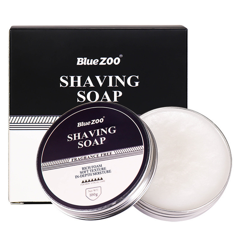 Bluezoo Men's Facial Care Shaving Cream Shaving Brush Foam Series 6-Piece Set Gift for Father