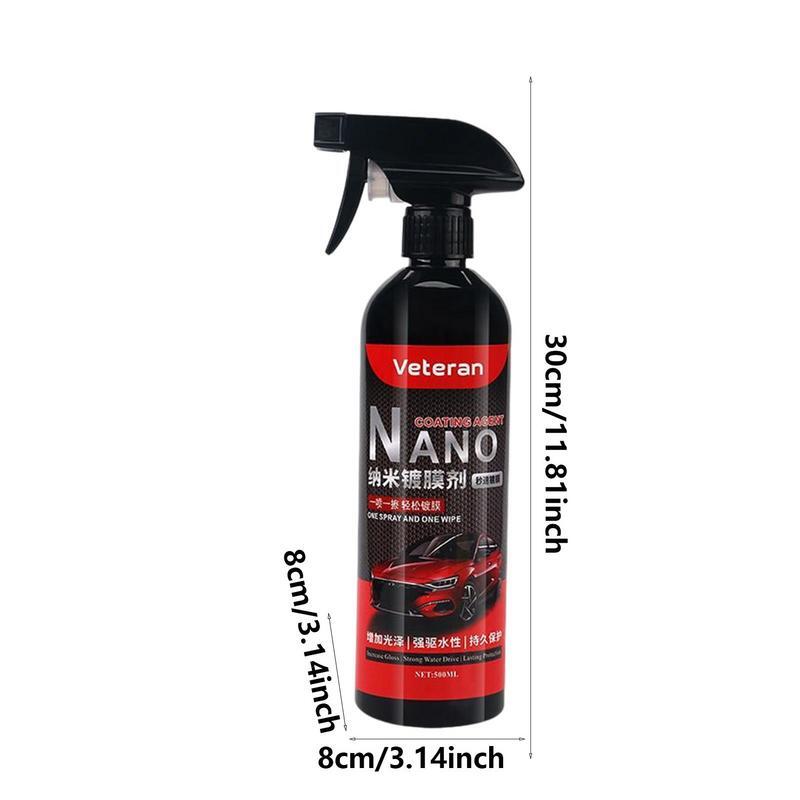 Spray per rivestimento Nano per auto rivestimento ceramico liquido ceramico rapido Formula attivata dall'acqua 6 mesi di protezione rivestimento Nano Spray