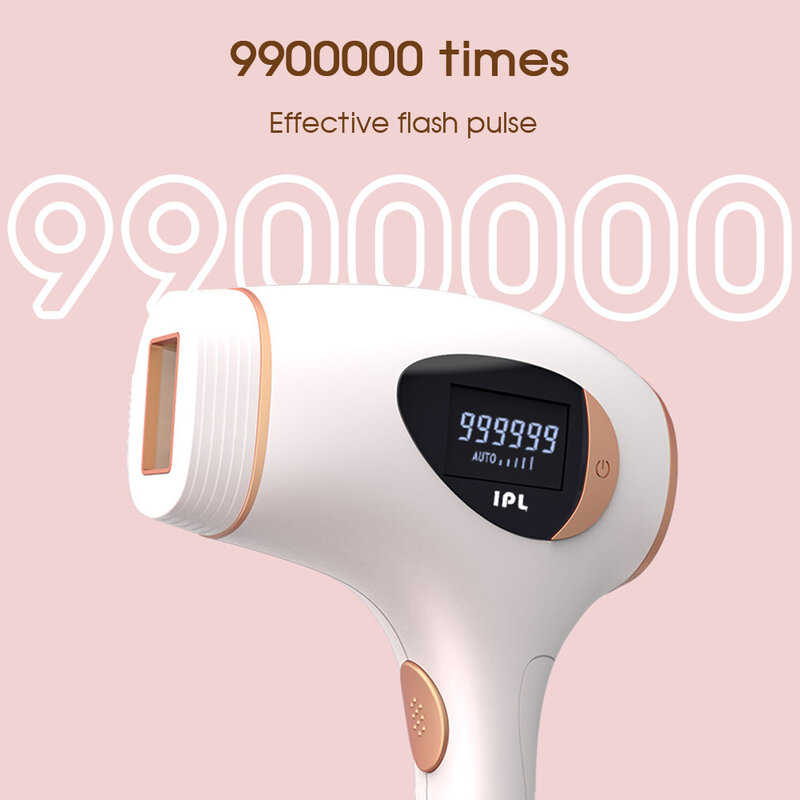 Boi Eis Einfrieren Punkt 990,000 Blinkt IPL Laser Epilierer Schmerzlos Permanent Achseln Bikini Professional Hair Entfernung Gerät