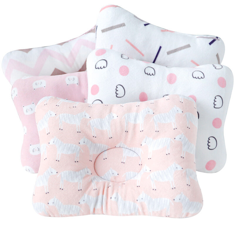 Muslinlife 1Pcs 침구 아기 어린이 베개 안티 롤 잠자는 베개 목 머리 아기 베개 다기능 아기 베개