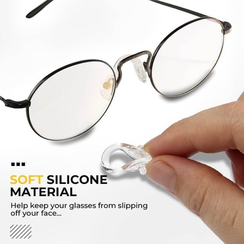 Eyeglasses Pads Anti Slip Nosepads For Glasses Comfy Silicone Glasses Nose Pad Comfy Silicone Glassed Support Non-slip