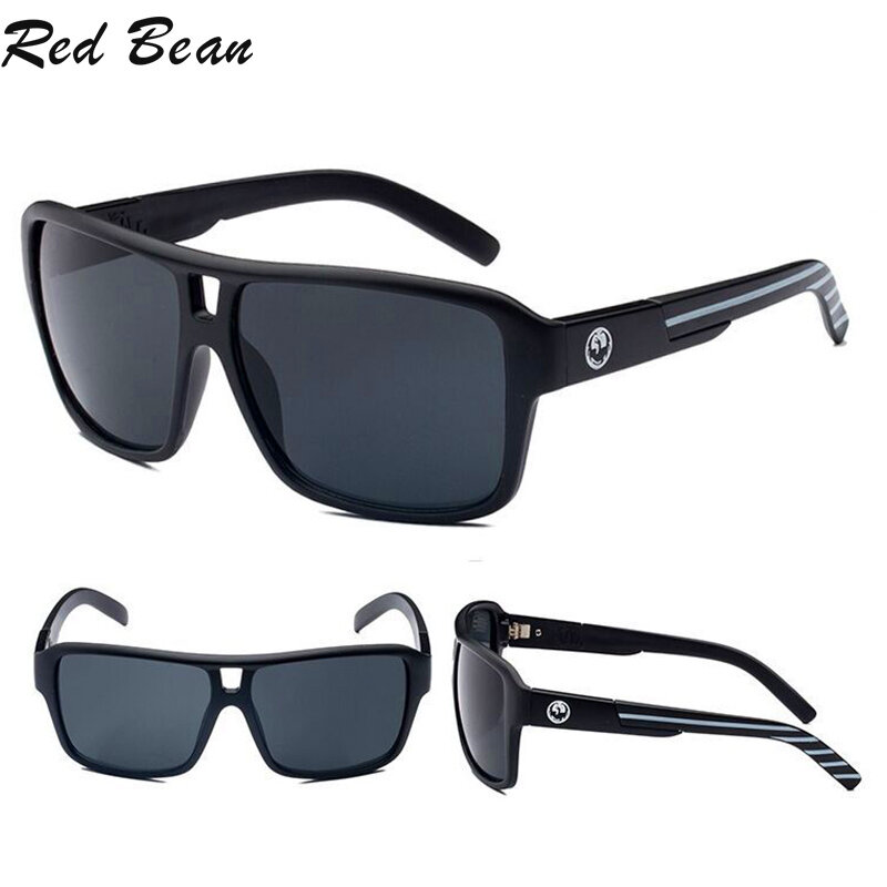 Gafas de sol deportivas Vintage para hombre, lentes de sol cuadradas a la moda para conducir al aire libre, gafas de dragón masculinas, accesorio UV400