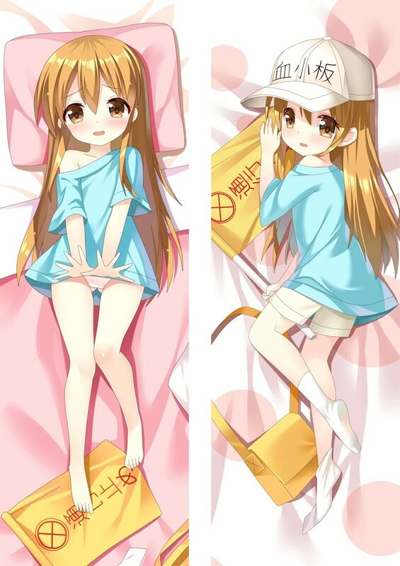 Dakimakura Anime Cells at Work! Platelet Double-sided Print Life-size Body Pillow Cover
