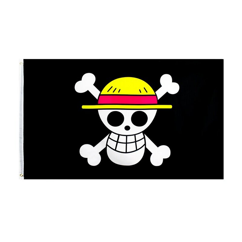 XYFlag Macaco D, 90x150cm, One Piece Luffy Roronoa Zoro Bandeira do crânio, Bandeira do crânio