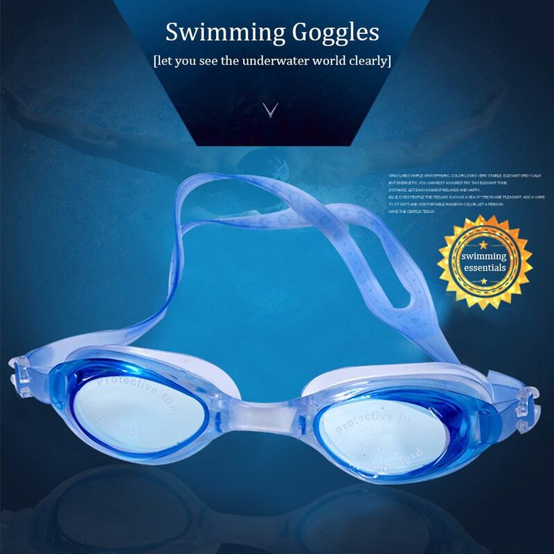 Ajustável anti nevoeiro à prova dwaterproof água óculos de natação piscina óculos de natação natação esporte óculos de água com caixa para homem