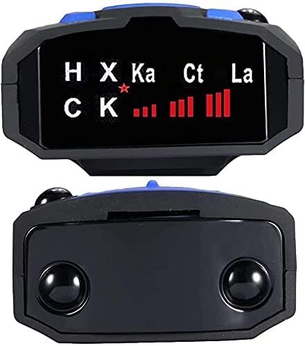 자동차 레이더 감지기, 영어 러시아어 자동 360 도 차량 V7 속도 음성 경고 알람 경고 16 밴드 LED 디스플레이