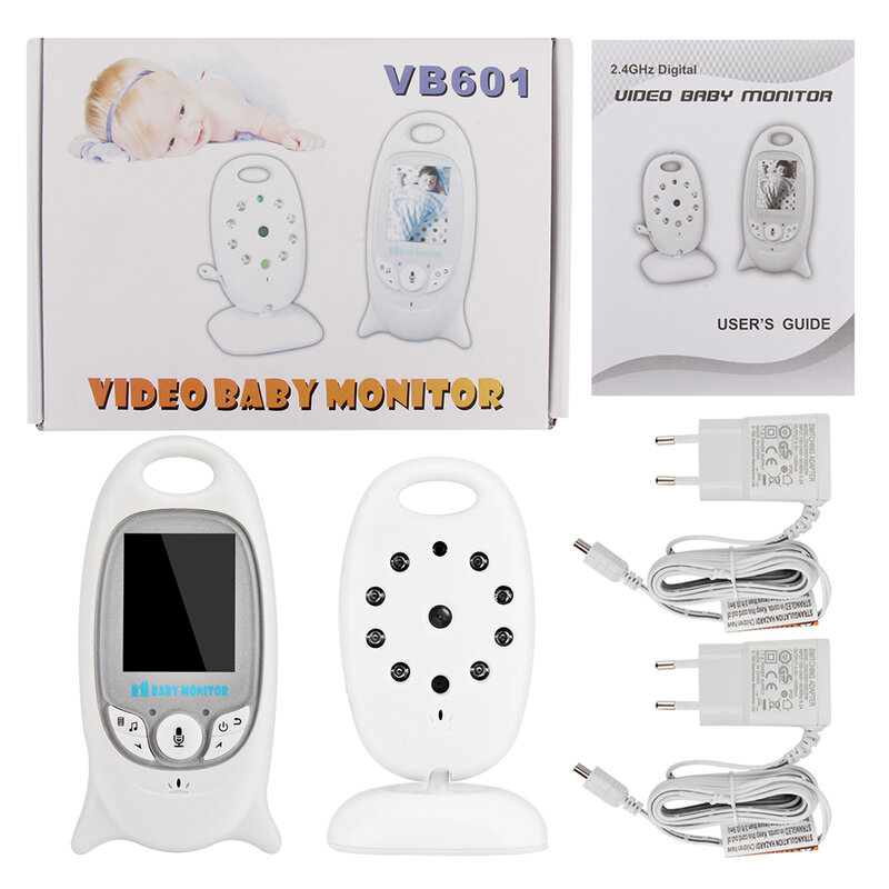 Bebê Monitor de Vídeo De Cor Sem Fio babyfoon baba 2 Discussão Nigh Visão LED de Monitoramento de Temperatura de Segurança eletrônica bebek telsizi