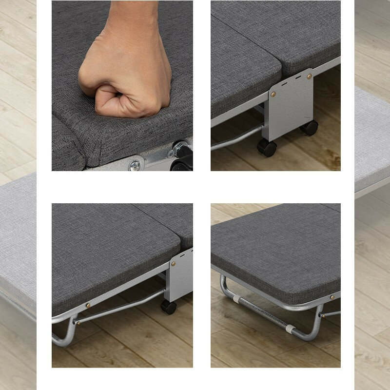 Manufacturers Supply Lunch Break Folding Bed Easy Opening Portable Foldable Bed