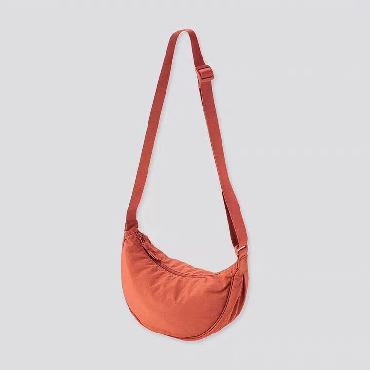 Women's Bag Fashion Large Capacity Crossbody Shoulder Bag Nylon Dumpling Bag Student Bag Travel Essential