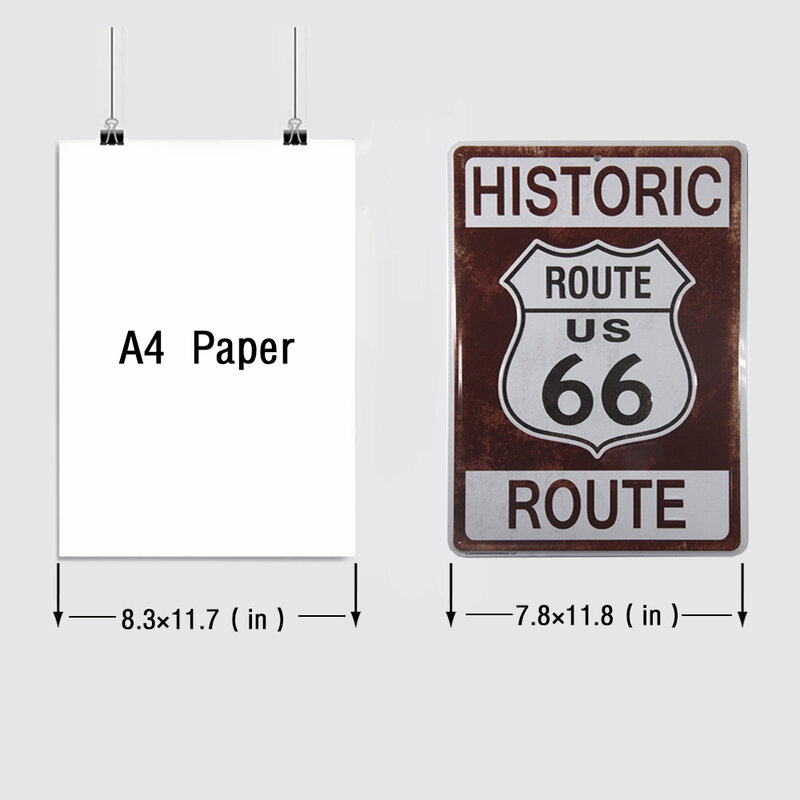 الولايات المتحدة الطريق 66 سباق السيارات الرجعية معدن القصدير اللوحة ملصق فني بار المرآب مقهى صفائح حديد الديكور جدارية لوحة ديكور غرفة